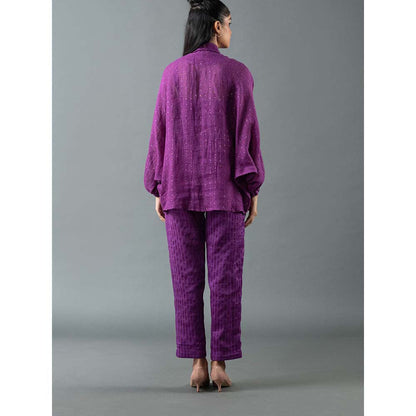 OJA Purple Shirt with Pant (Set of 2)