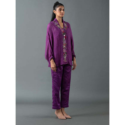 OJA Purple Shirt with Pant (Set of 2)