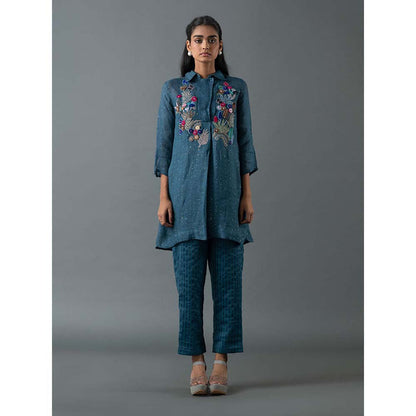 OJA Green Kurta with Pant (Set of 2)