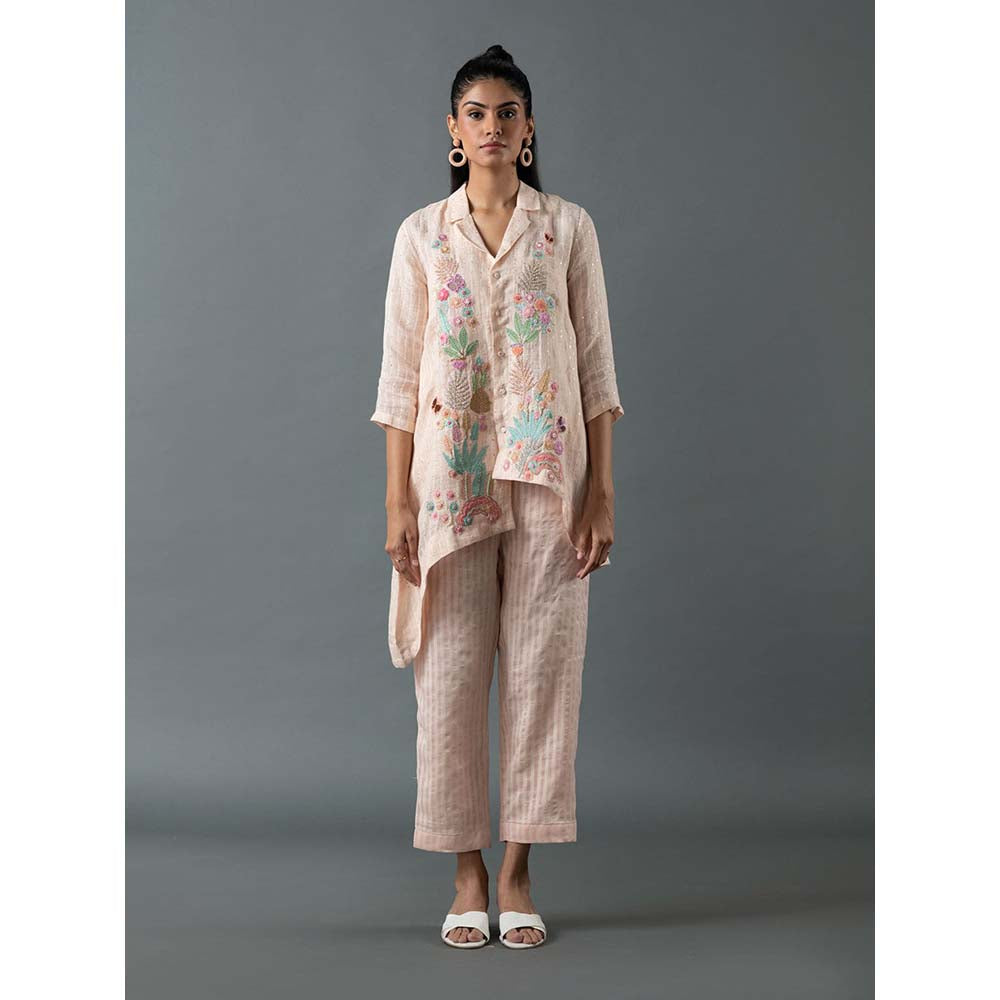 OJA Pink Shirt with Pant (Set of 2)