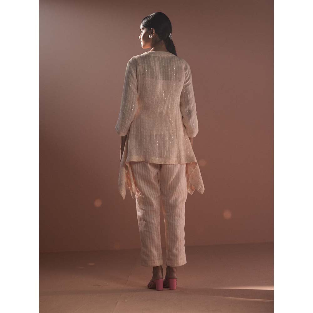OJA Pink Jacket with Inner and Pant (Set of 3)