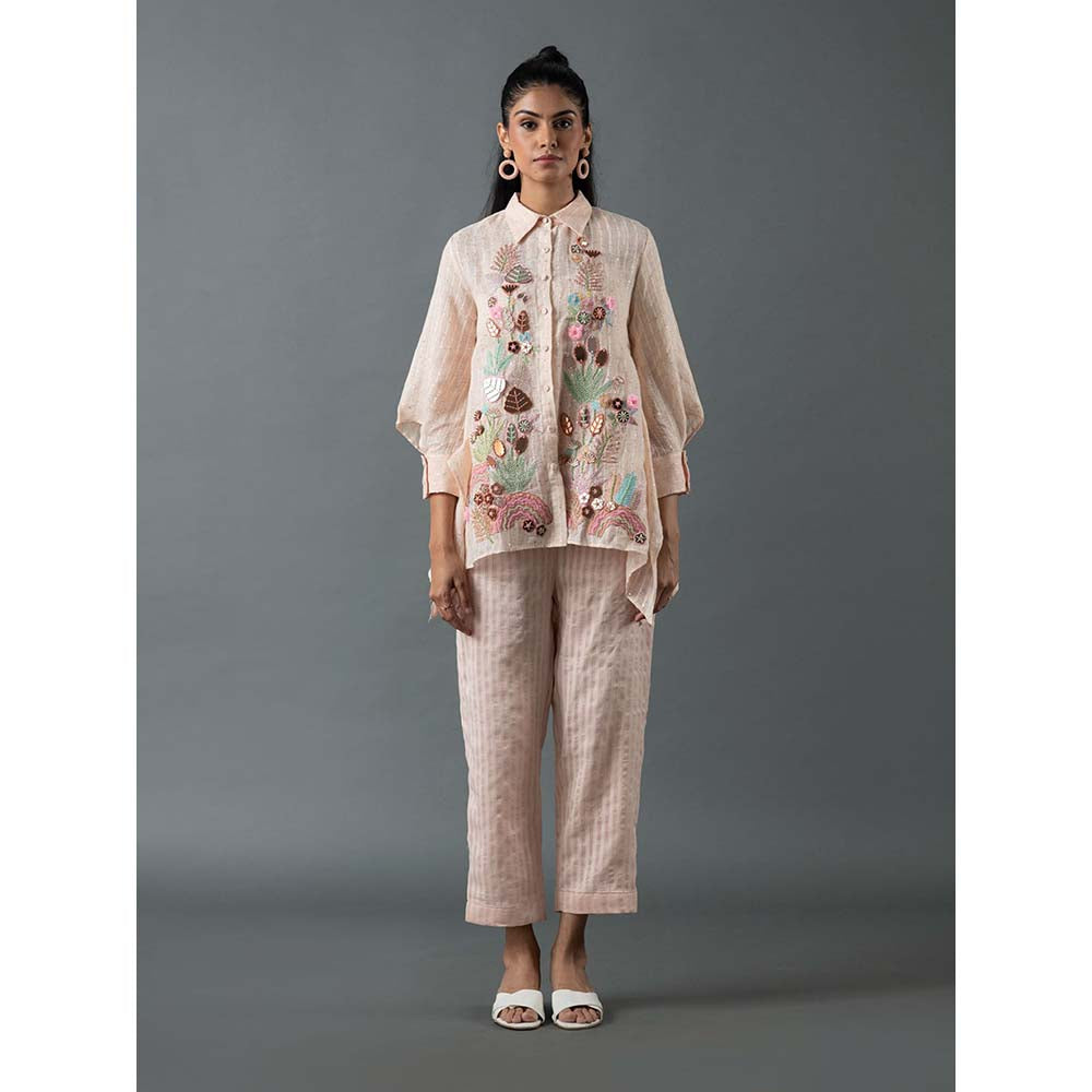 OJA Pink Shirt with Pant (Set of 2)
