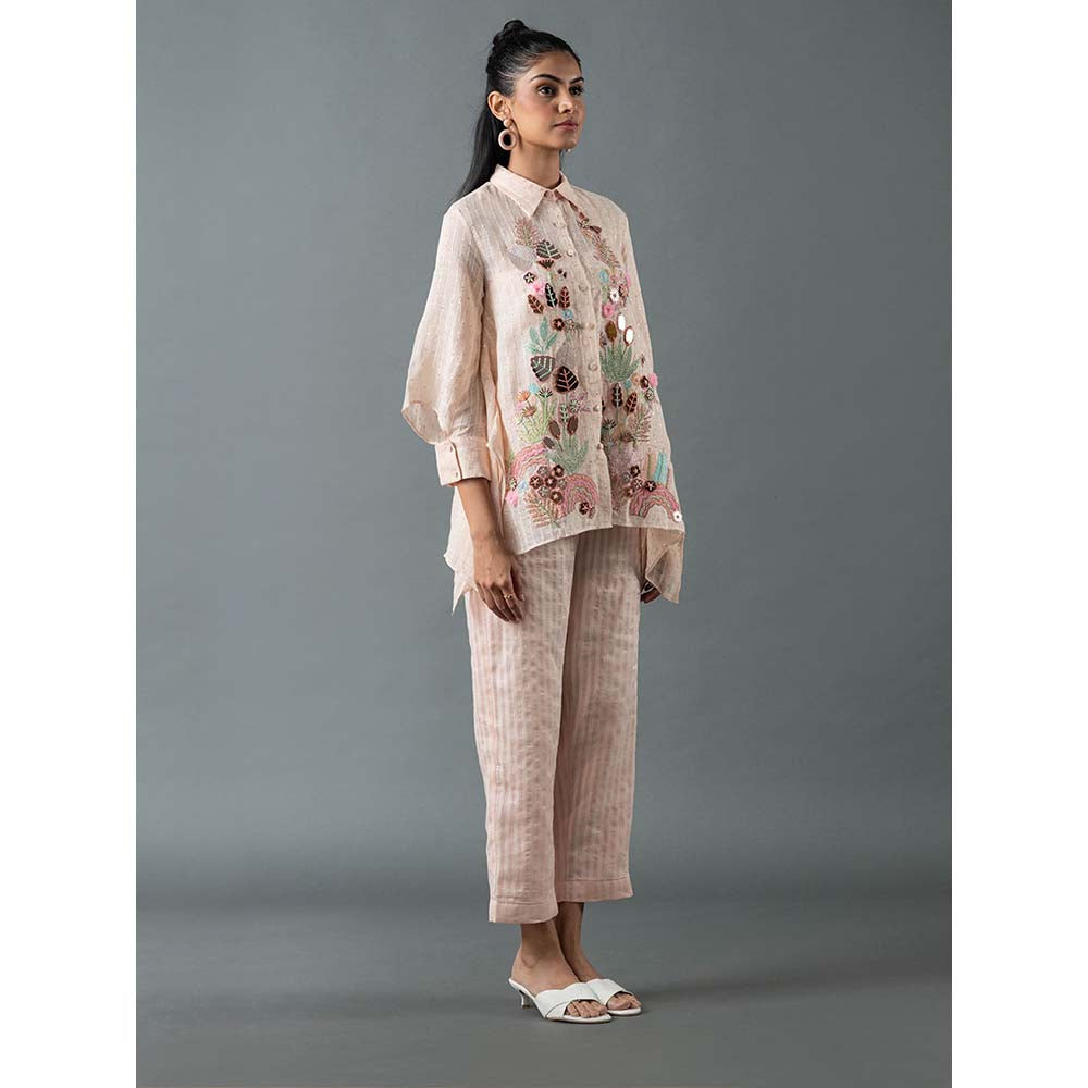 OJA Pink Shirt with Pant (Set of 2)