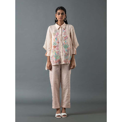 OJA Pink Shirt with Pant (Set of 2)