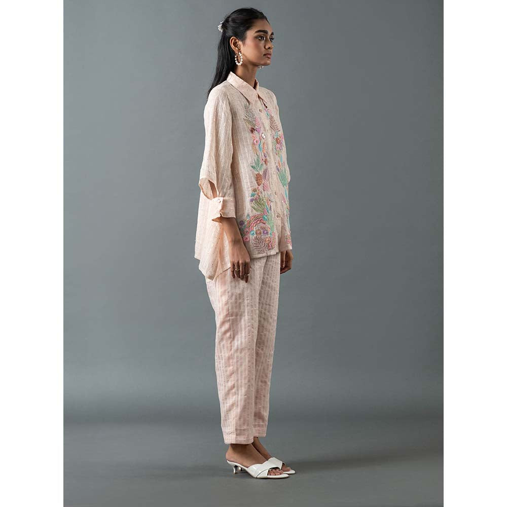 OJA Pink Shirt with Pant (Set of 2)