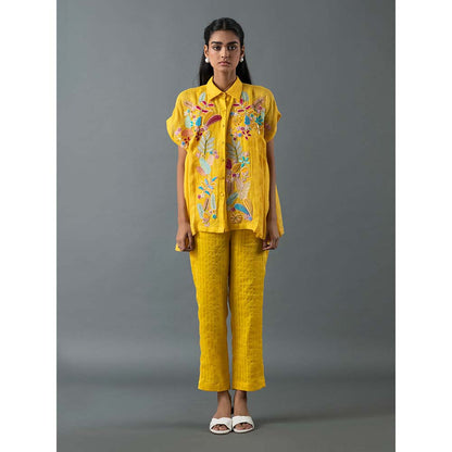 OJA Yellow Shirt with Pant (Set of 2)