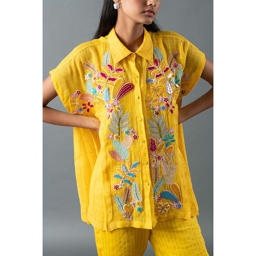 OJA Yellow Shirt with Pant (Set of 2)