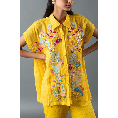 OJA Yellow Shirt with Pant (Set of 2)