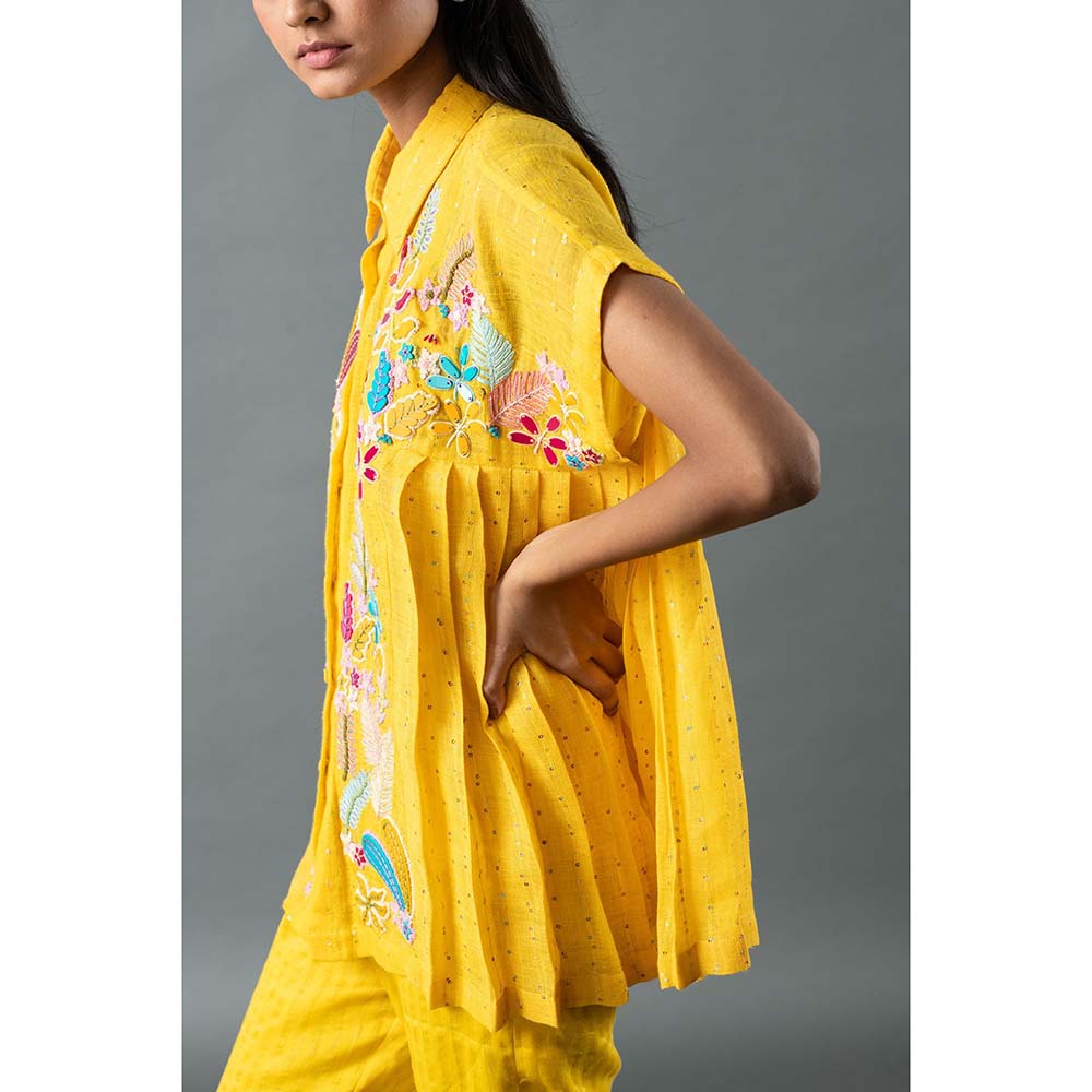 OJA Yellow Shirt with Pant (Set of 2)