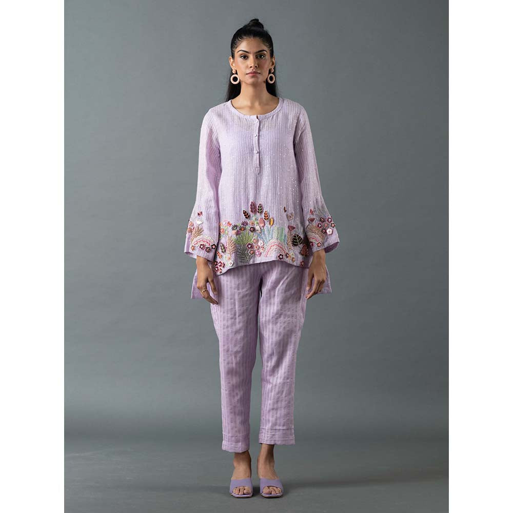 OJA Lavender Top with Pant (Set of 2)