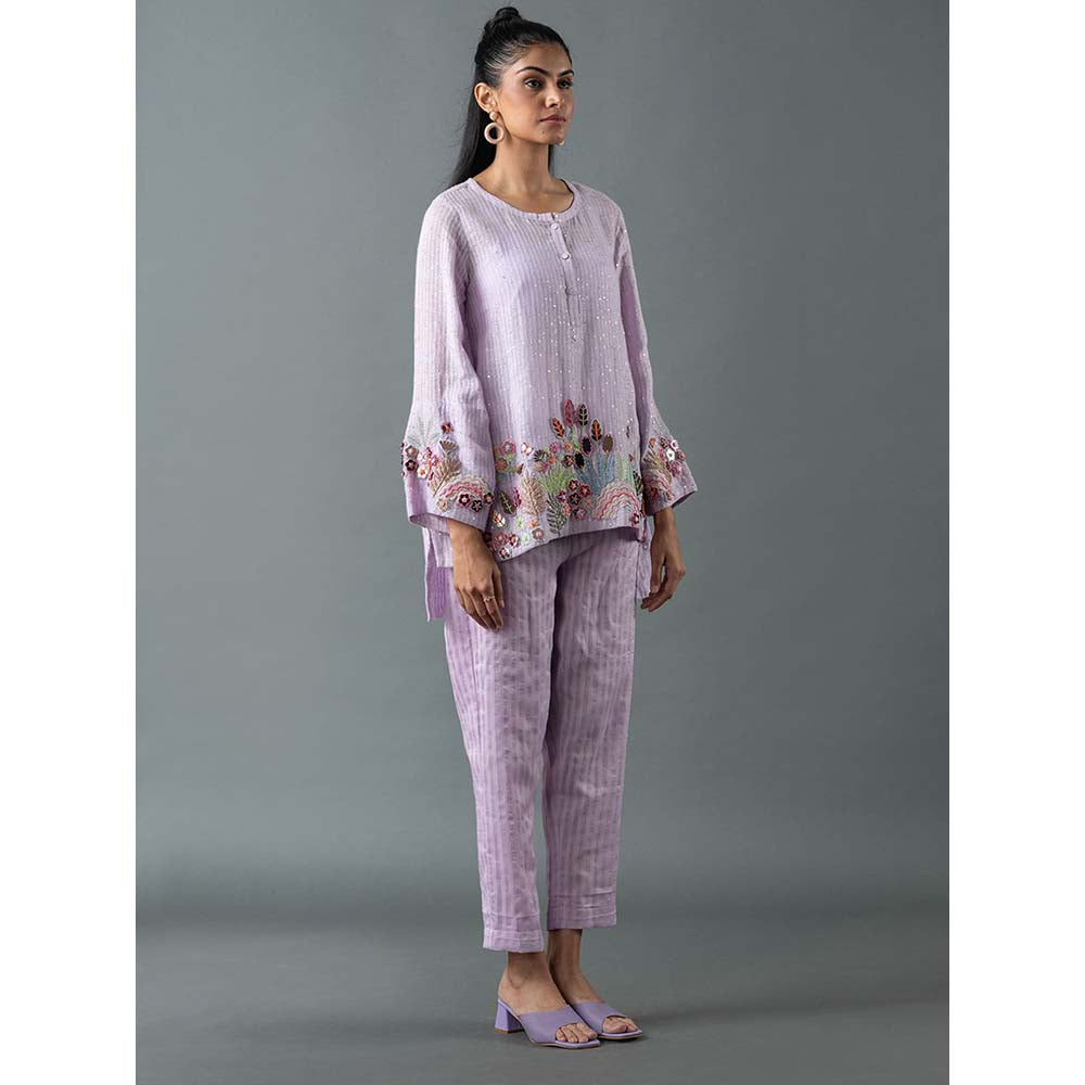 OJA Lavender Top with Pant (Set of 2)