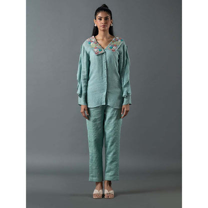 OJA Blue Shirt with Pant (Set of 2)