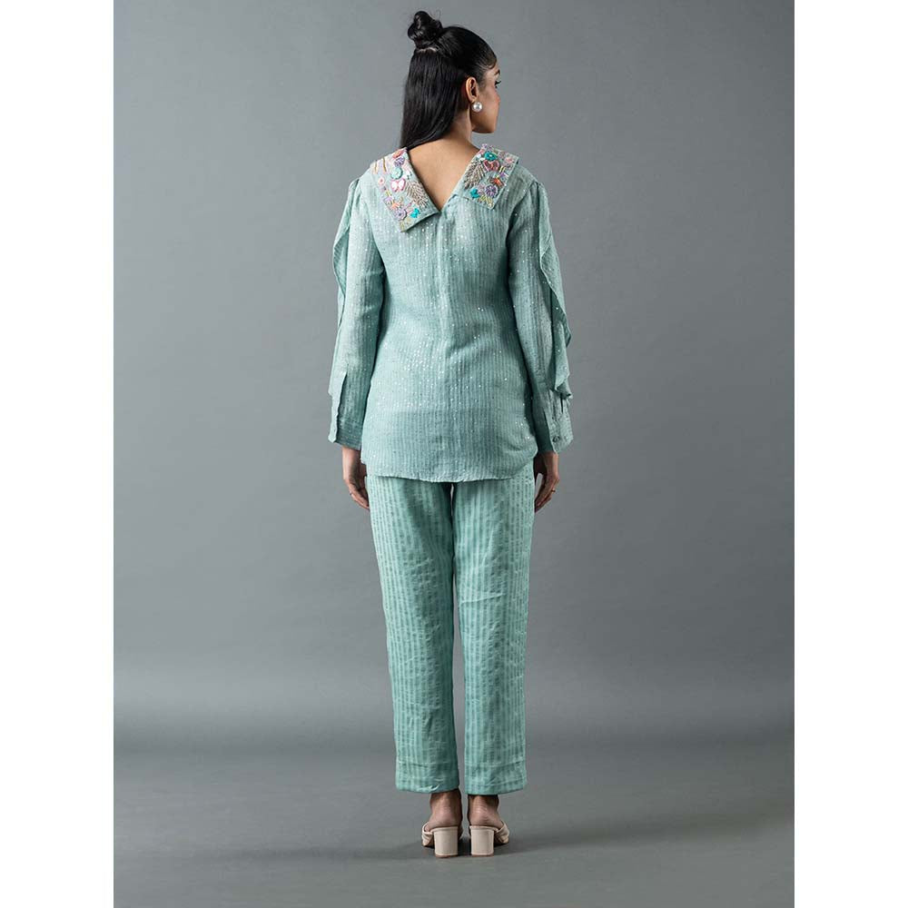 OJA Blue Shirt with Pant (Set of 2)