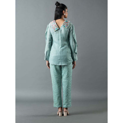 OJA Blue Shirt with Pant (Set of 2)