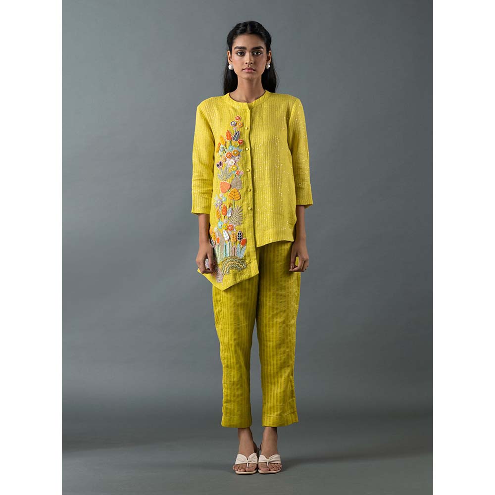 OJA Yellow Top with Pant (Set of 2)