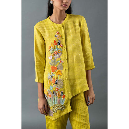 OJA Yellow Top with Pant (Set of 2)