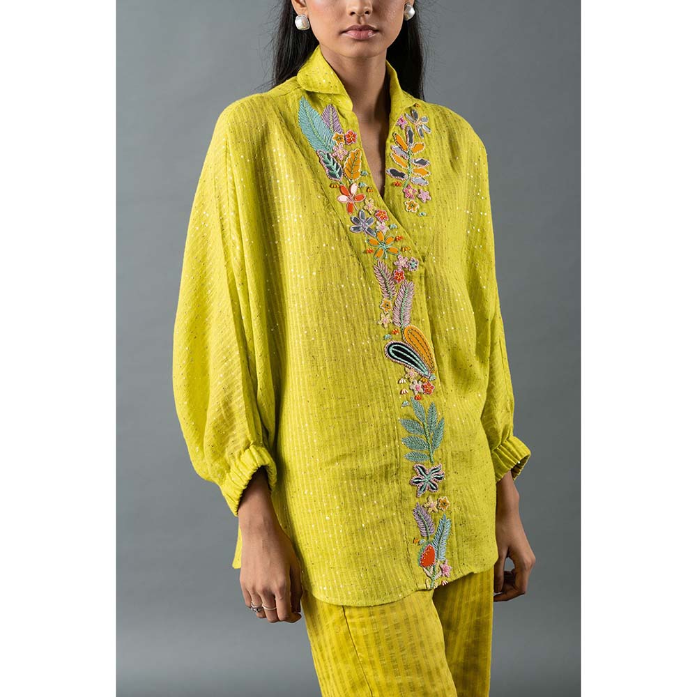 OJA Yellow Top with Pant (Set of 2)