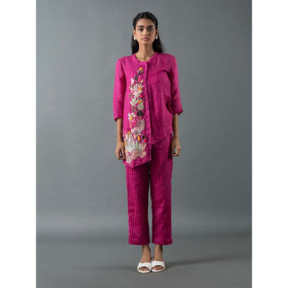 OJA Pink Shirt with Pant (Set of 2)