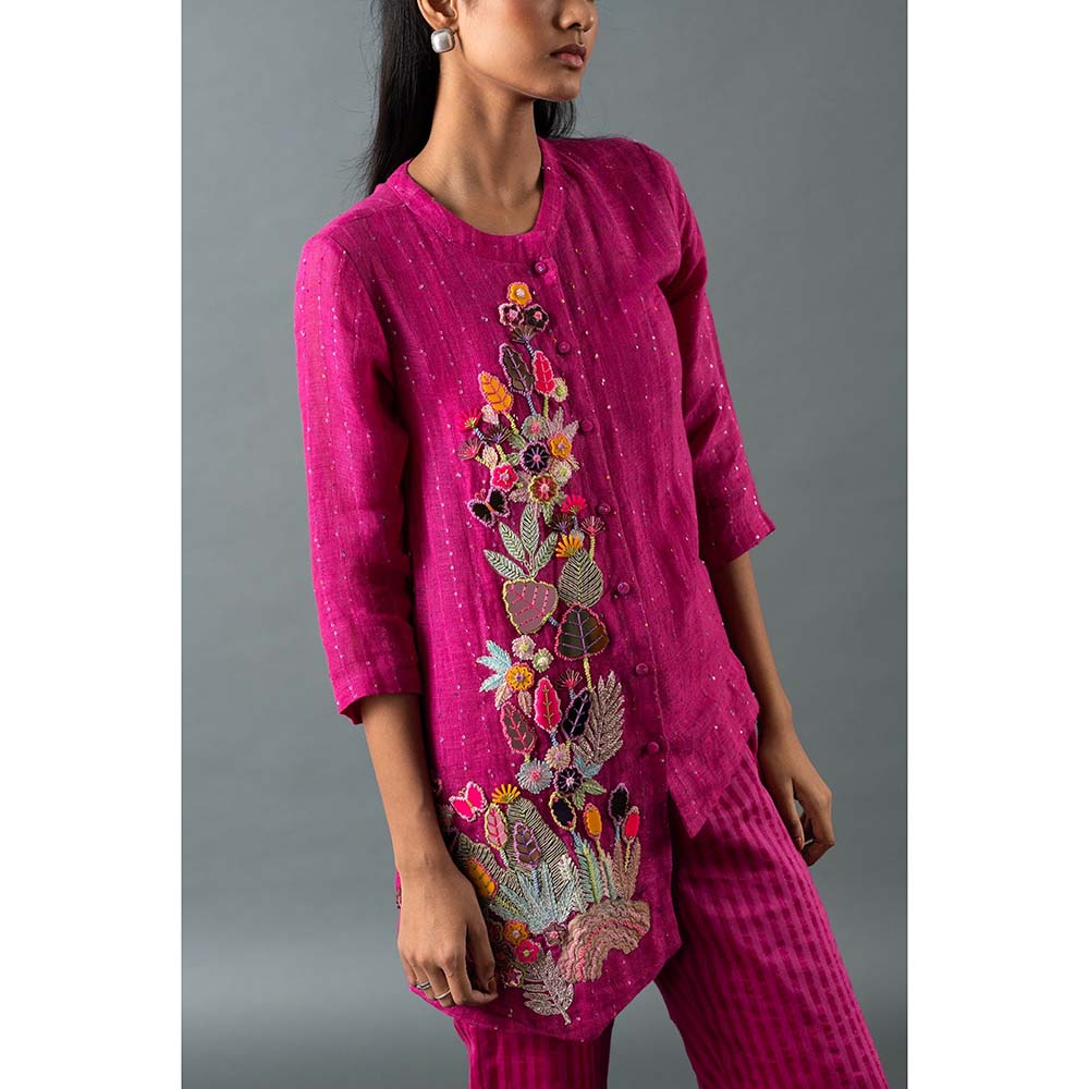 OJA Pink Shirt with Pant (Set of 2)