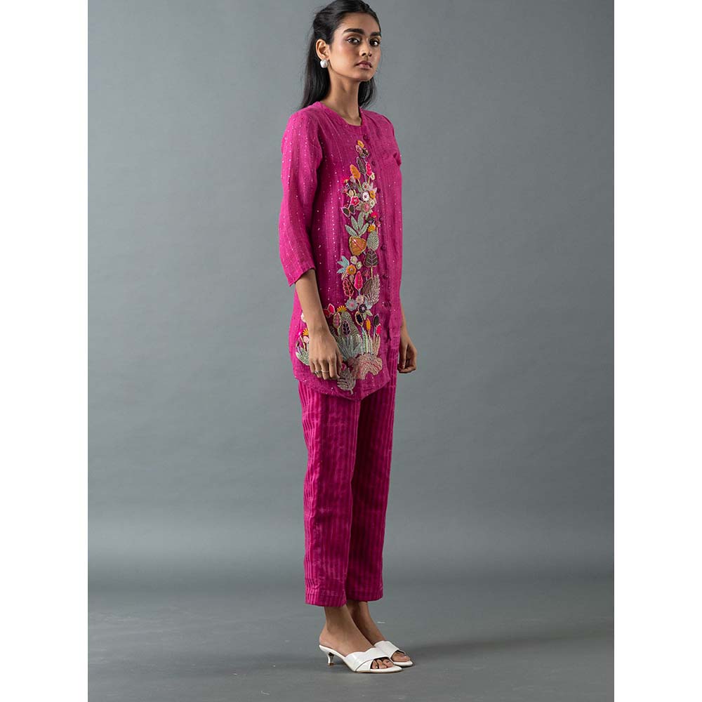 OJA Pink Shirt with Pant (Set of 2)