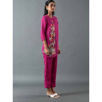 OJA Pink Shirt with Pant (Set of 2)