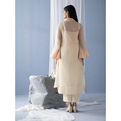 OJA Peach Kurta with Pant (Set of 2)