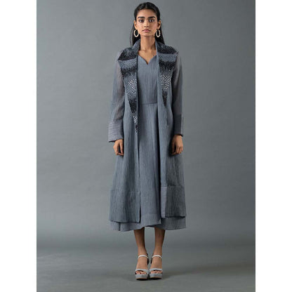 OJA Grey Dress with Jacket (Set of 2)