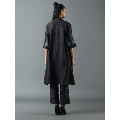 OJA Black Kurta with Pant (Set of 2)