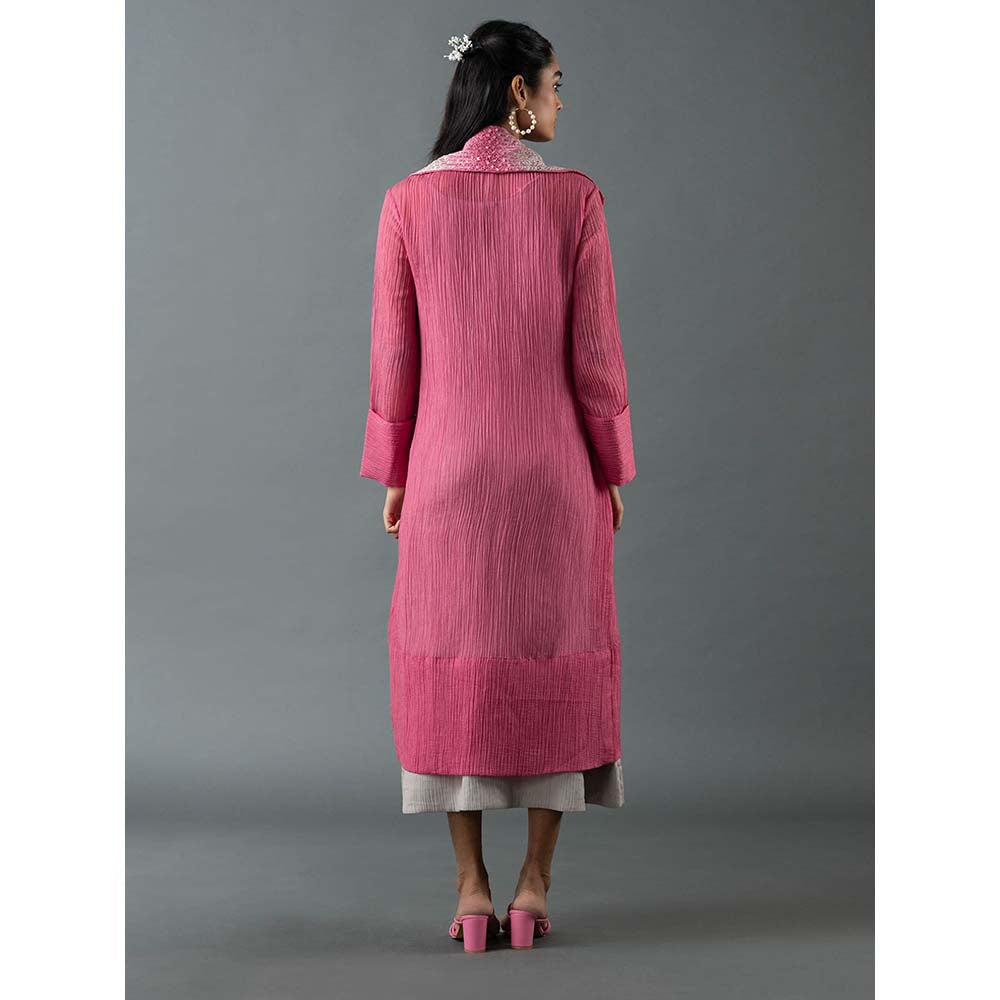 OJA Multi Colour Midi Dress with Jacket (Set of 2)