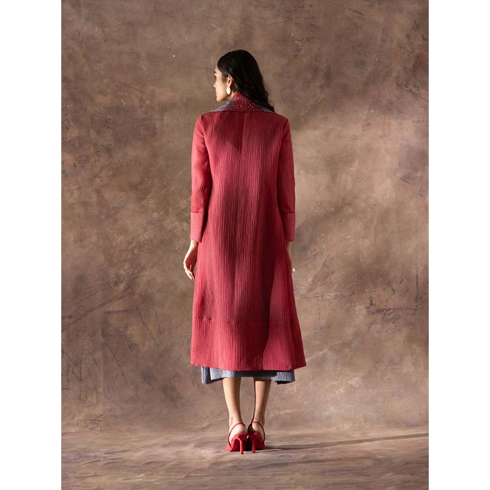 OJA Multi Colour Midi Dress with Jacket (Set of 2)