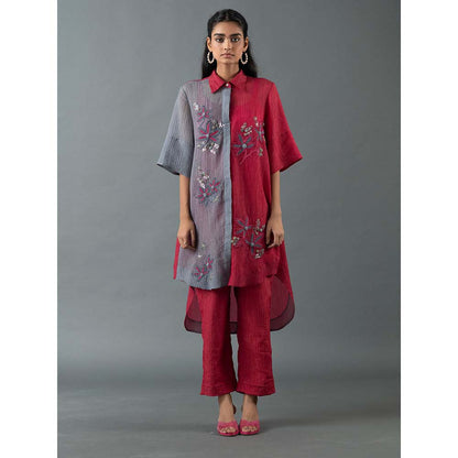 OJA Multi Colour Kurta with Pant (Set of 2)