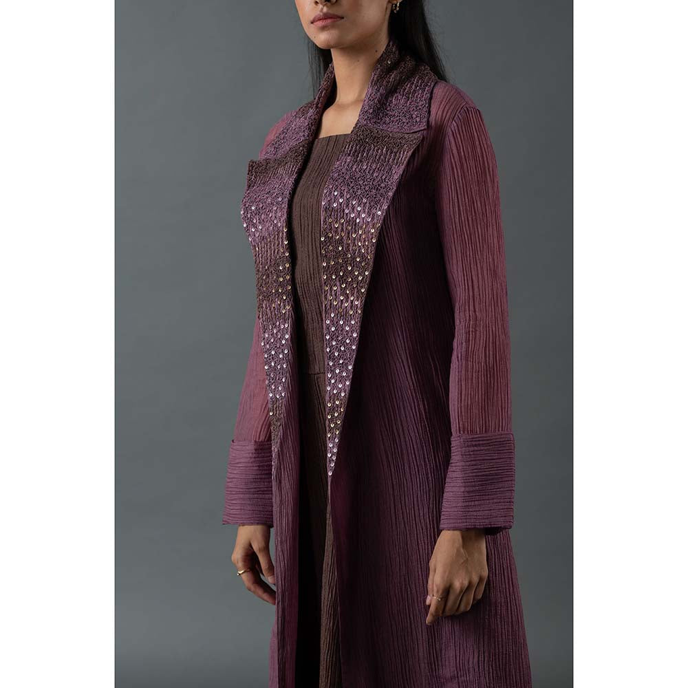 OJA Mauve Dress with Jacket (Set of 2)