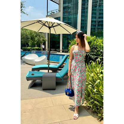 Old Marigold Aurora Printed Multicoloured Bustier Sundress