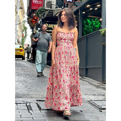 Old Marigold Cressida Floral Bustier Sun Dress