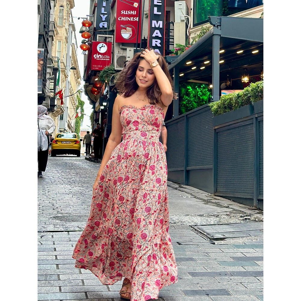 Old Marigold Cressida Floral Bustier Sun Dress