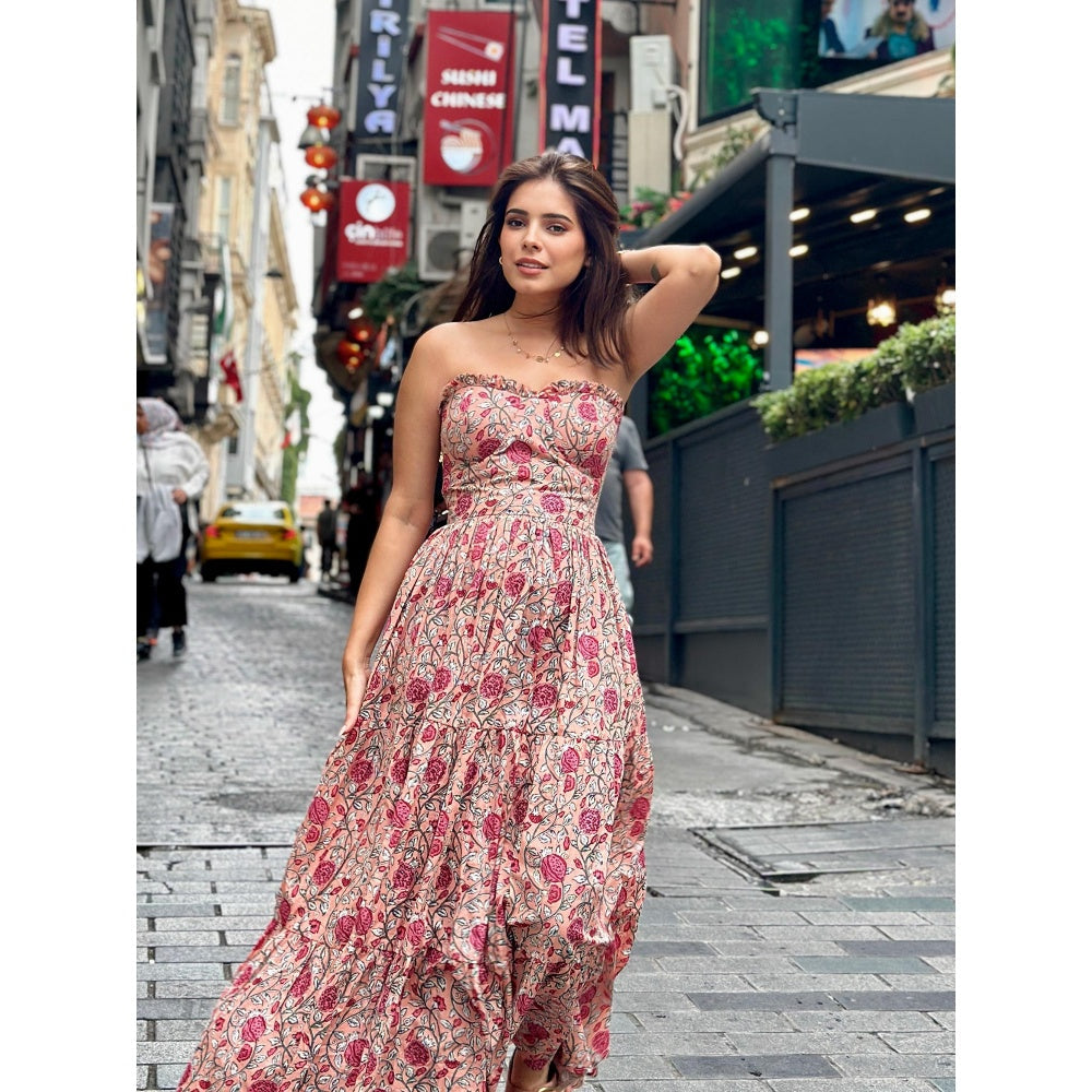 Old Marigold Cressida Floral Bustier Sun Dress