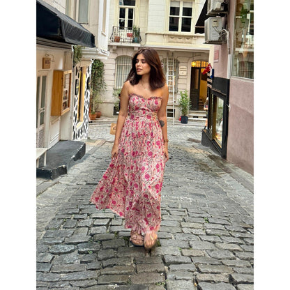 Old Marigold Cressida Floral Bustier Sun Dress