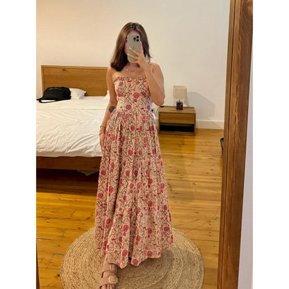 Old Marigold Cressida Floral Bustier Sun Dress