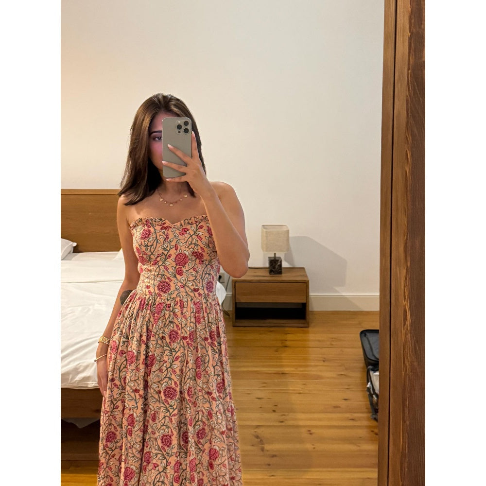 Old Marigold Cressida Floral Bustier Sun Dress