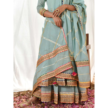 OMAANA Atrangi Anarkali Set (Set of 3)