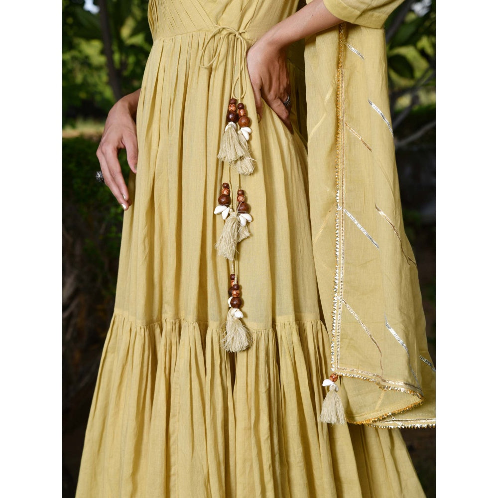 OMAANA Chandan Anarkali Set (Set of 3)