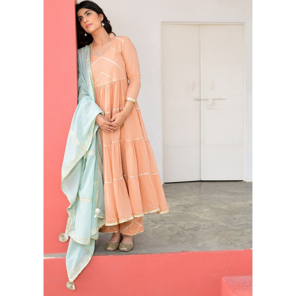 OMAANA Fiza Palazzo Set (Set of 3)