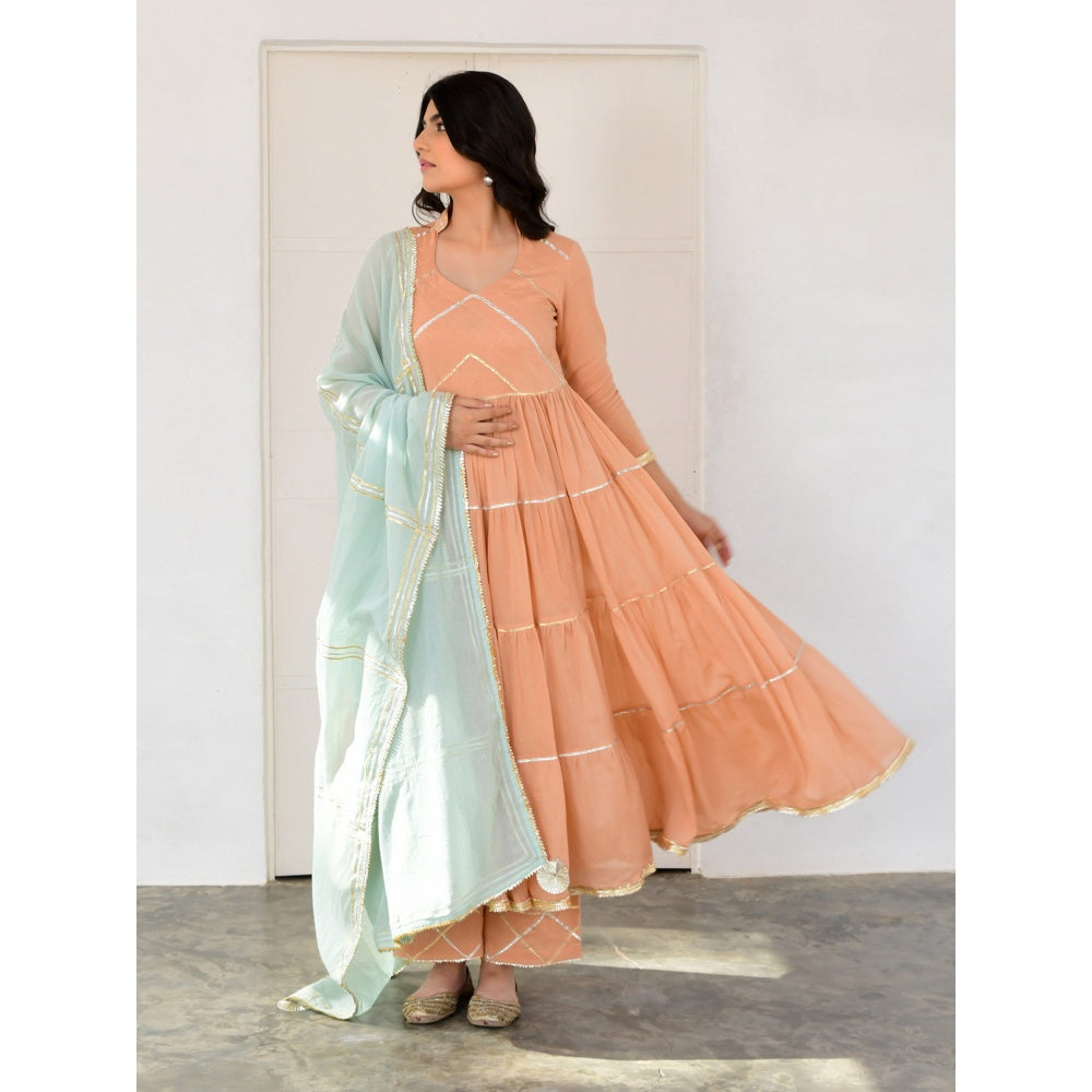 OMAANA Fiza Palazzo Set (Set of 3)