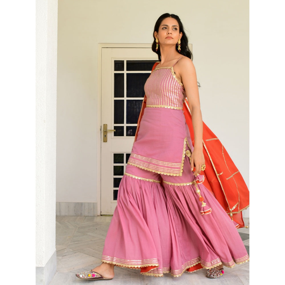 OMAANA Kamal Sohini Sharara Set (Set of 3)