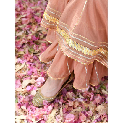 OMAANA Mastani Anarkali Kurta Set (Set of 3)