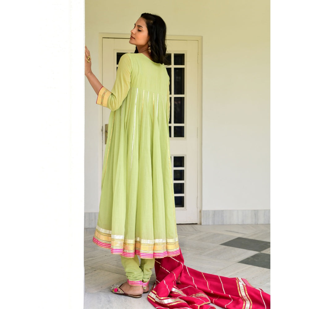 OMAANA Angoori Adaa Anarkali Sets (Set of 3)