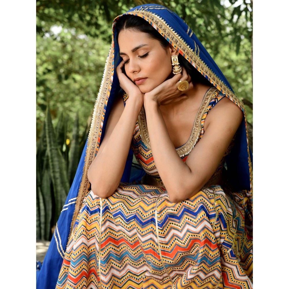 OMAANA Leela Ghaghra Set (Set of 3)
