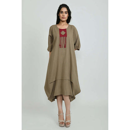OMAANA Chikoo Orchard Boho Maxi Dress