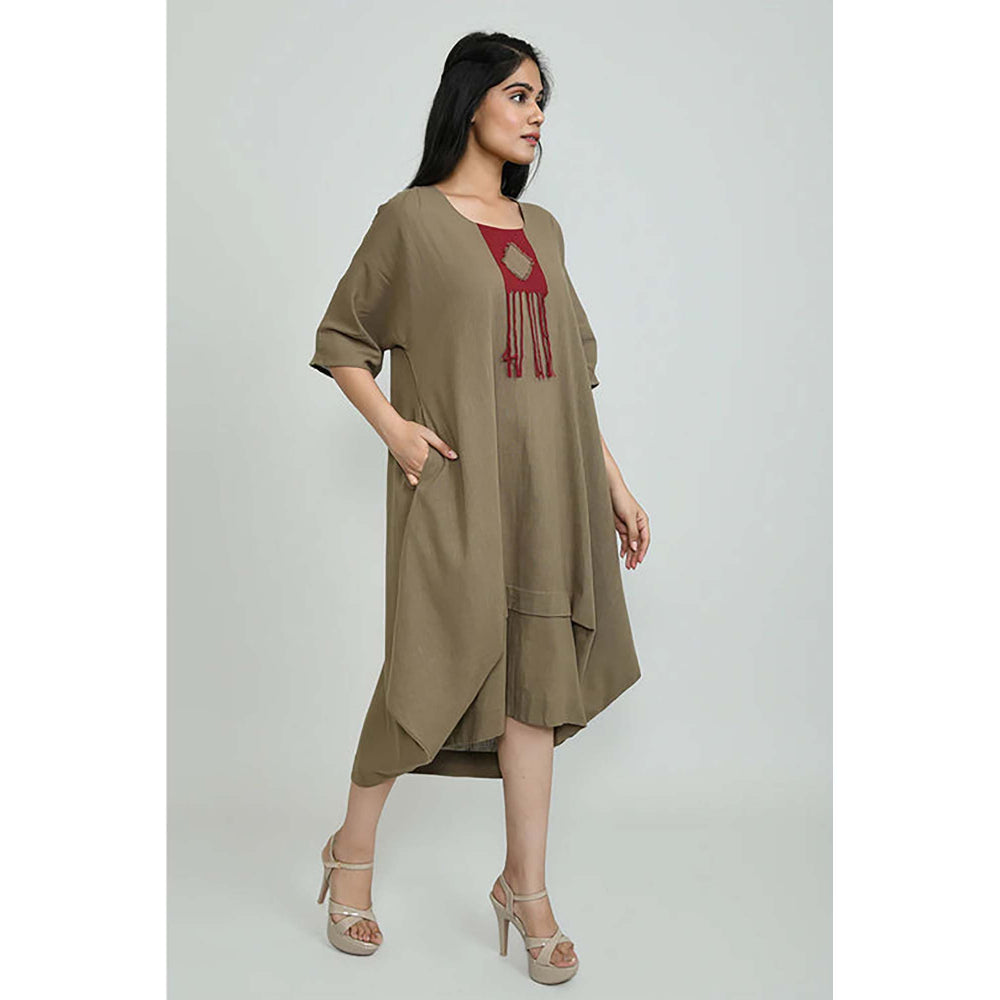 OMAANA Chikoo Orchard Boho Maxi Dress