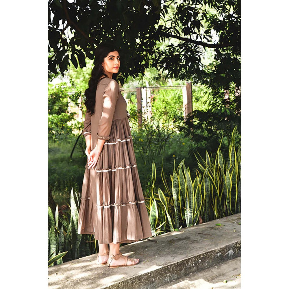 OMAANA Choco Delight Summer Maxi Dress